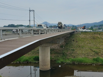 송정교 인도설치 관급자재